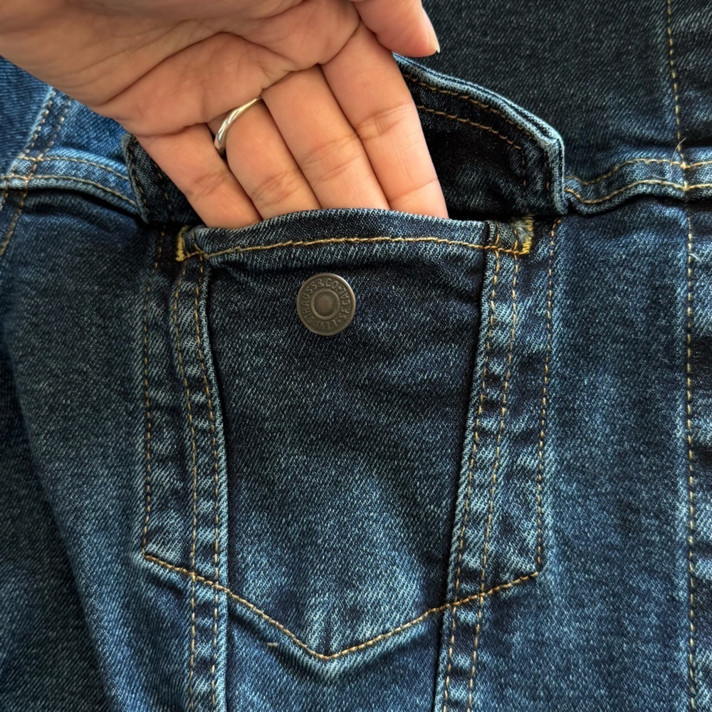 Levi's Dark Blue Denim Jacket - Picture 5 of 11